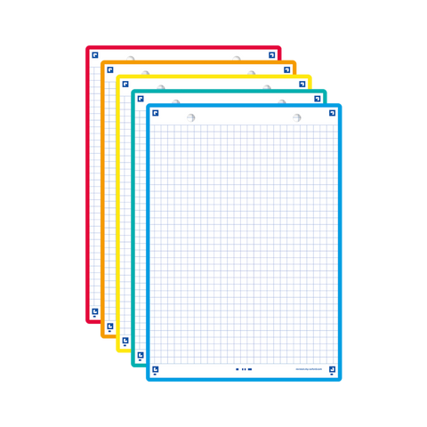 Fiches Bristol REVISION 2.0 OXFORD # 50 fiches de révision 14,8 x 21 cm - petits carreaux