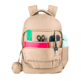 OXFORD B-READY Sac à dos 2 compartiments # Dimensions 30x42x15cm - 23L - Fermeture éclair -  Polyester recyclé - Beige