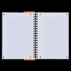 Cahier à spirales NOMADBOOK OXFORD # Couverture polypro - 160 pages B5 (17,6x25cm) - grands carreaux