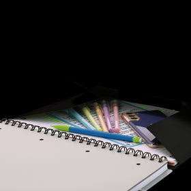 Cahier à spirales ORGANISER BOOK OXFORD # Couverture polypro - 160 pages A4 détachables - petits carreaux