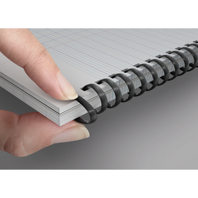 OXFORD Cahier à spirales souples Smart # A4+ - Grands carreaux - 100 pages  - Couverture cartonnée souple - Compatible Scribzee - Noir