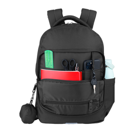 OXFORD B-READY Sac à dos 2 compartiments # Dimensions 30x42x15cm - 23L - Fermeture éclair -  Polyester recyclé - Noir