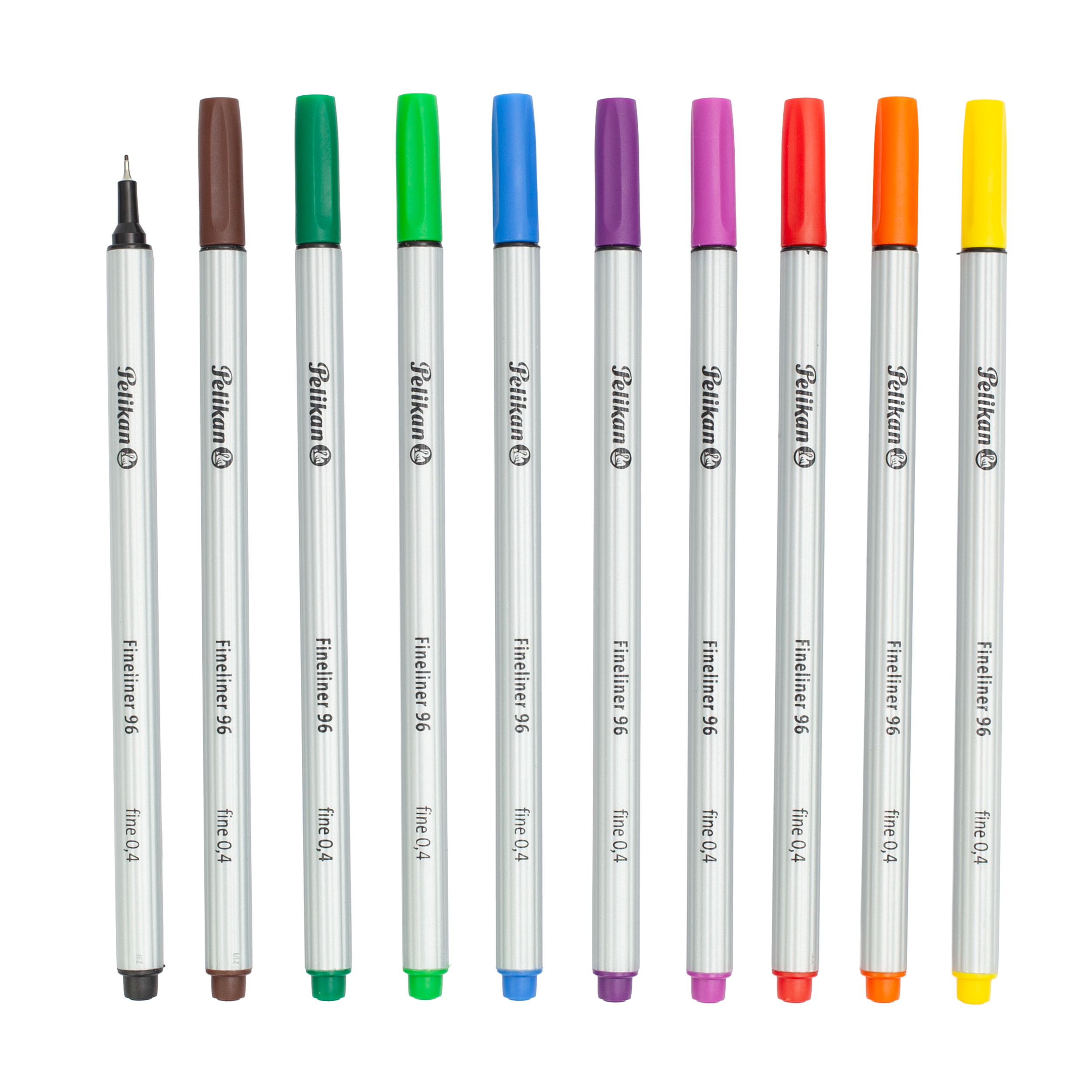 Pochette de 10 stylos-feutres PELIKAN Fineliner 96 - Coloris assortis-