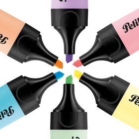 Pochette de 6 surligneurs PELIKAN 490 - Coloris assortis Pastel