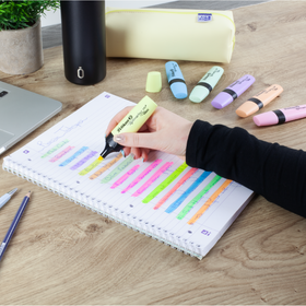 Pochette de 6 surligneurs PELIKAN 490 - Coloris assortis Pastel