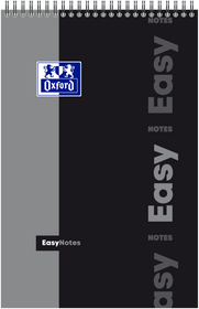 Bloc à spirales EASYNOTES OXFORD # Couverture polypro - 160 pages A4 détachables - grands carreaux
