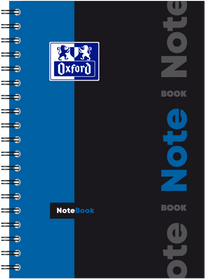 Cahier à spirales NOTEBOOK OXFORD # Couverture rigide - 160 pages B5 (17,6x25cm) - grands carreaux