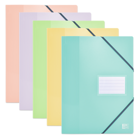 OXFORD Porte-vues School Life A4 # 80 vues / 40 Pochettes - Plastique - Rose pastel