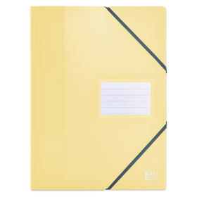 OXFORD Porte-vues School Life A4 # 80 vues / 40 Pochettes - Plastique - Jaune pastel