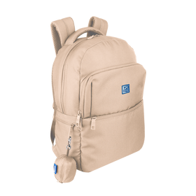 OXFORD B-READY Sac à dos 2 compartiments # Dimensions 30x42x15cm - 23L - Fermeture éclair -  Polyester recyclé - Beige