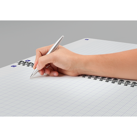 OXFORD Cahier à spirales souples Smart # A4+ - Grands carreaux - 100 pages  - Couverture cartonnée souple - Compatible Scribzee - Noir