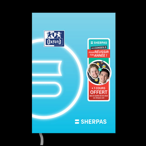 Agenda Oxford Editions Les Sherpas Sept 2025 - Sept 2026 # Journalier 352 Pages Format 15x20 Couverture souple Bleu Français