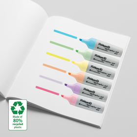 Pochette de 6 surligneurs PELIKAN 490 ECO coloris assortis Pastel