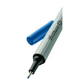 Pochette de 3 stylos-feutres PELIKAN Fineliner 96 - Coloris assortis bleu-noir-rouge