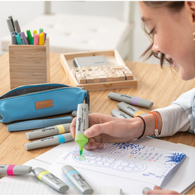 Pochette de 6 surligneurs PELIKAN 490 ECO - Coloris assortis Fluo