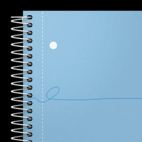 OXFORD Cahier à spirales Smart # A4+ - Grands carreaux - 160 pages détachables - Couverture cartonnée souple - Compatible Scribzee - Bleu pastel