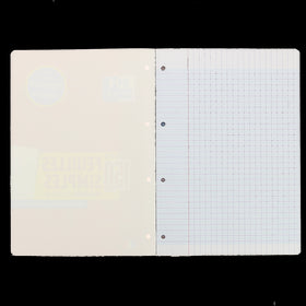 Bloc de Feuilles Simples OXFORD # A4 - Grands carreaux Seyès - 150 pages perforées collées côté