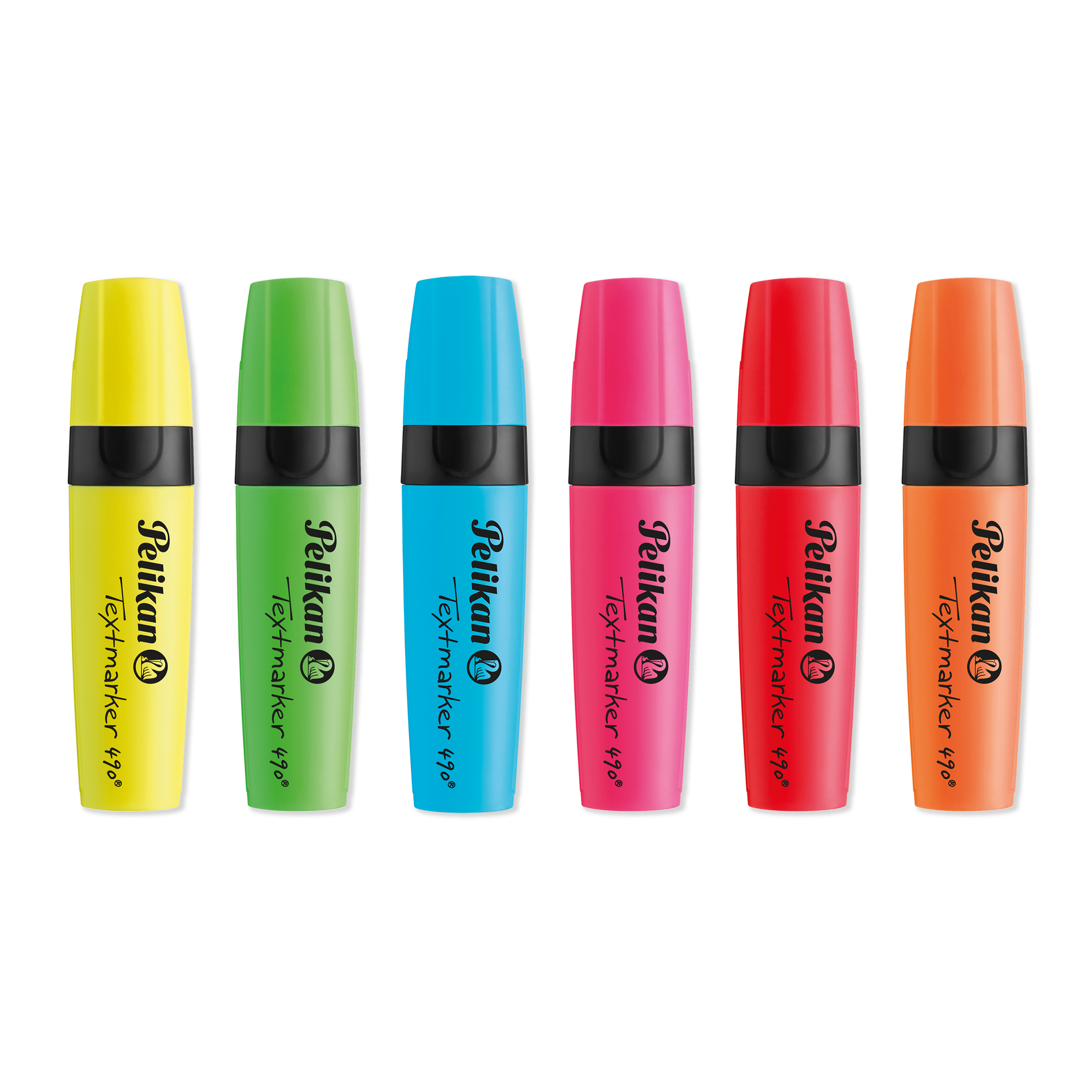 Pochette de 6 surligneurs PELIKAN 490 - Coloris assortis Fluo-