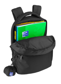 OXFORD B-READY Sac à dos 2 compartiments # Dimensions 30x42x15cm - 23L - Fermeture éclair -  Polyester recyclé - Vert kaki