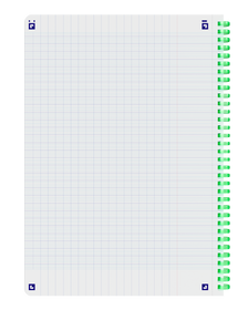 OXFORD Cahier à spirales souples Smart # A4+ - Grands carreaux - 100 pages  - Couverture cartonnée souple - Compatible Scribzee - Vert pastel