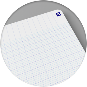 OXFORD Cahier à spirales souples Smart # A4+ - Grands carreaux - 100 pages  - Couverture cartonnée souple - Compatible Scribzee - Violet pastel