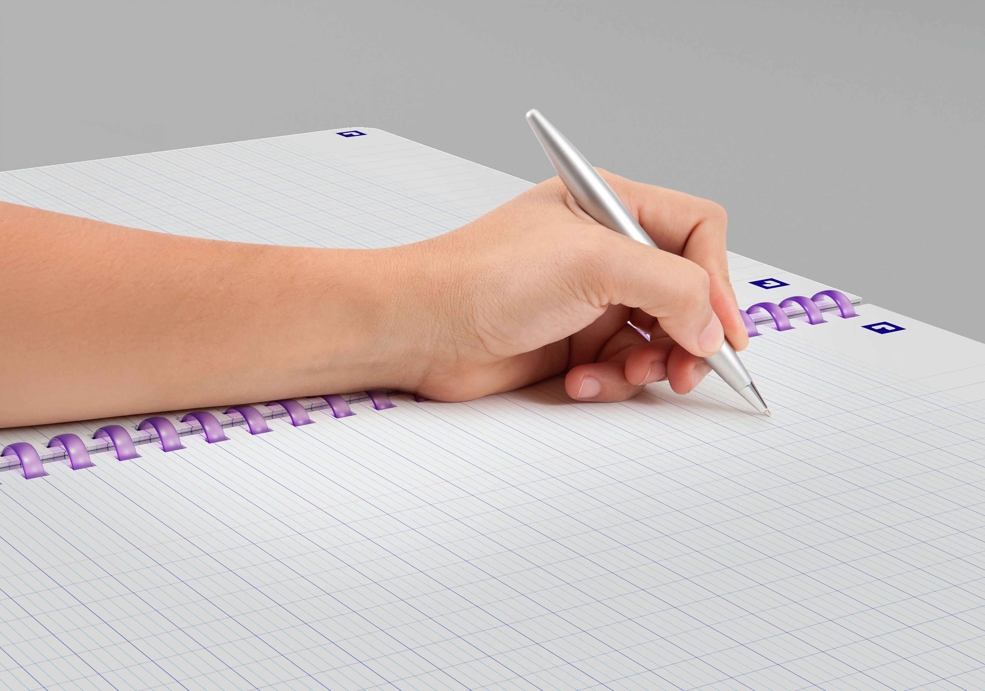 OXFORD Cahier à spirales souples FLEXRING Smart # A4 - Grands carreaux