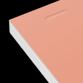 OXFORD bloc notes perforé Smart # A4+ - Grands carreaux - 80 feuilles agrafées (160 pages) - Compatible Scribzee - Orange pastel