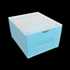 OXFORD FLASHBOX # Capacité : 500 flashcards Flash 2.0 (7,5x12,5 cm) - Polypropylène - Bleu pastel 