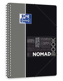 Cahier à spirales NOMADBOOK OXFORD # Couverture polypro - 160 pages B5 (17,6x25cm) - grands carreaux