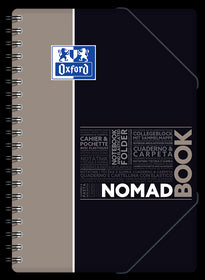 Cahier à spirales NOMADBOOK OXFORD # Couverture polypro - 160 pages B5 (17,6x25cm) - grands carreaux