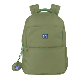 OXFORD B-READY Sac à dos 2 compartiments # Dimensions 30x42x15cm - 23L - Fermeture éclair -  Polyester recyclé - Vert kaki