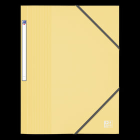 OXFORD Chemise à élastique School Life A4 # Plastique - Jaune pastel