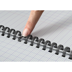 OXFORD Cahier à spirales souples Smart # A4+ - Grands carreaux - 100 pages  - Couverture cartonnée souple - Compatible Scribzee - Noir