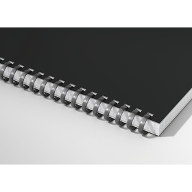OXFORD Cahier à spirales souples Smart # A4+ - Grands carreaux - 100 pages  - Couverture cartonnée souple - Compatible Scribzee - Noir
