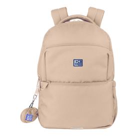 OXFORD B-READY Sac à dos 2 compartiments # Dimensions 30x42x15cm - 23L - Fermeture éclair -  Polyester recyclé - Beige