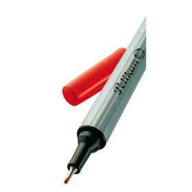 Pochette de 3 stylos-feutres PELIKAN Fineliner 96 - Coloris assortis bleu-noir-rouge