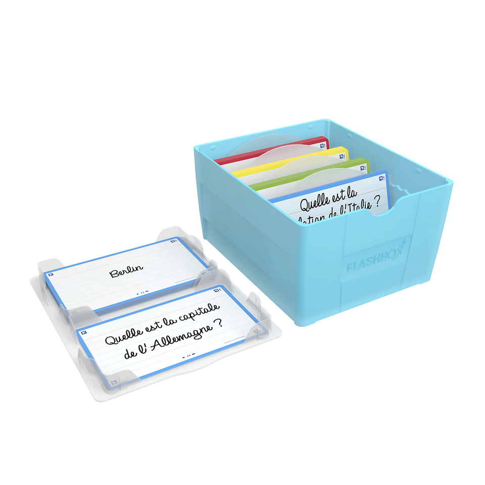 OXFORD FLASHBOX # Capacité : 500 flashcards Flash 2.0 (7,5x12,5 cm)