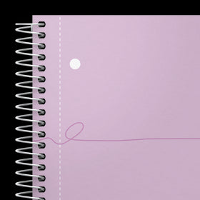OXFORD Cahier à spirales Smart # A4+ - Grands carreaux - 160 pages détachables - Couverture cartonnée souple - Compatible Scribzee - Rose pastel