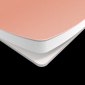 OXFORD Cahier à spirales Smart # A4+ - Grands carreaux - 160 pages détachables - Couverture cartonnée souple - Compatible Scribzee - Orange pastel