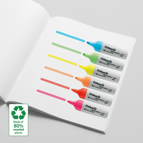 Pochette de 6 surligneurs PELIKAN 490 ECO - Coloris assortis Fluo