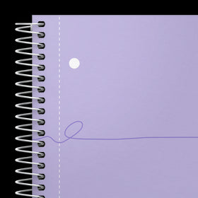 OXFORD Cahier à spirales Smart # A4+ - Grands carreaux - 160 pages détachables - Couverture cartonnée souple - Compatible Scribzee - Violet pastel