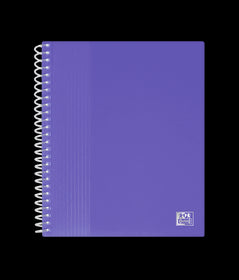 OXFORD protège-documents pour fiches bristol A5 School Life # 80 vues / 40 pochettes - Plastique - Violet