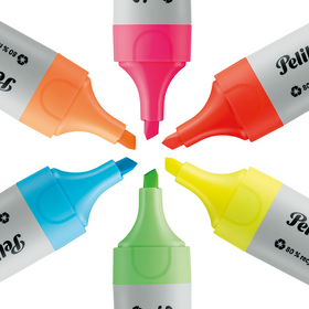 Pochette de 6 surligneurs PELIKAN 490 ECO - Coloris assortis Fluo