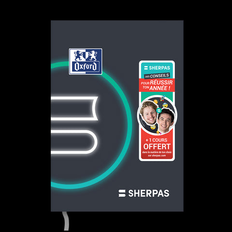 Agenda Oxford Editions Les Sherpas Sept 2025 - Sept 2026 # Journalier 352 Pages Format 15x20 Couverture souple Noir Français