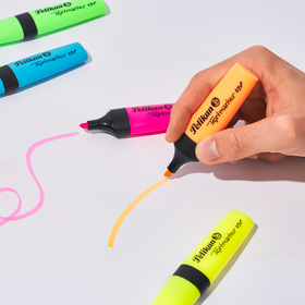 Pochette de 6 surligneurs PELIKAN 490 - Coloris assortis Fluo