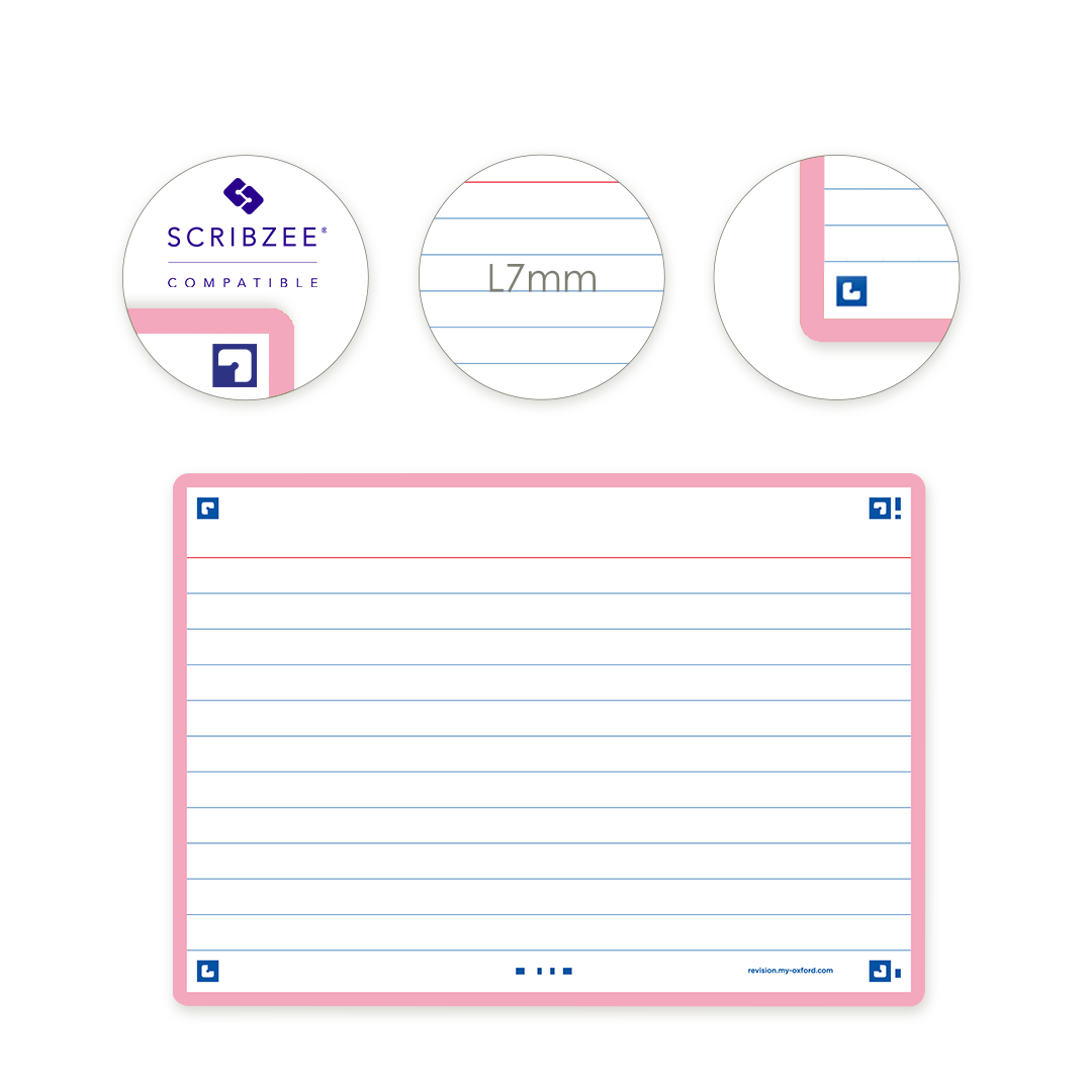 Oxford Flash 2.0 A6 Flash Cards (pack Of 80) A6 White Linen Oxford ...