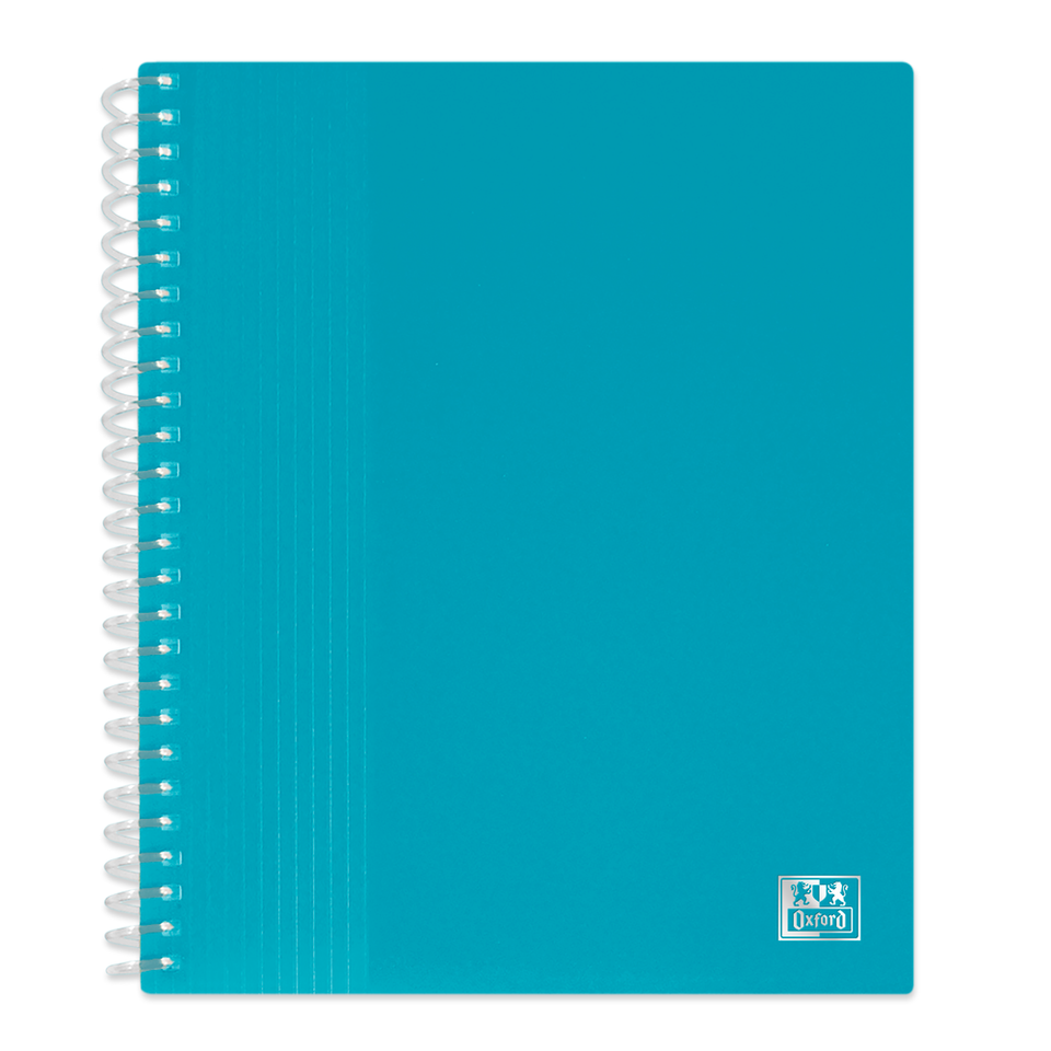 Protège-documents à spirale bleu turquoise - 40 pochettes