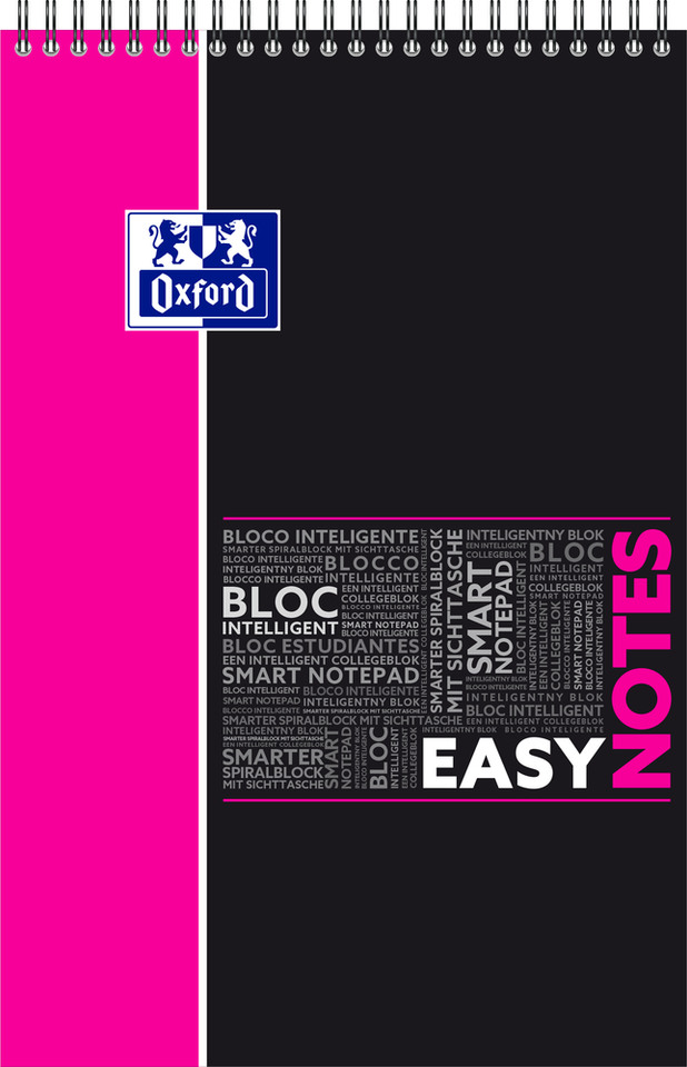 Trieur Oxford School Life A4 - 6 Compartiments Pour Sac à Dos, Couverture Polypro, Coloris Toniques
