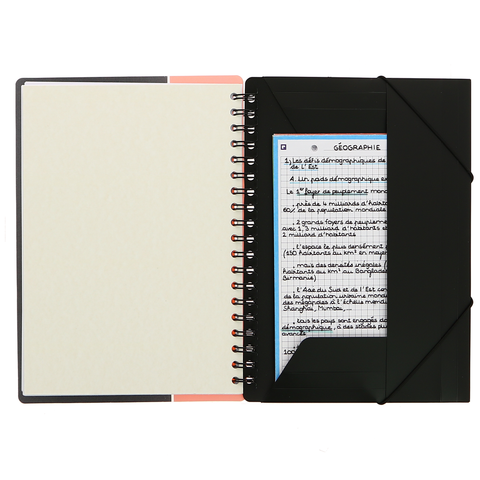 Cahier Oxford Notebook - spiralé - couverture polypro - 160 pages - ligné -  23x29,7 cm pas cher